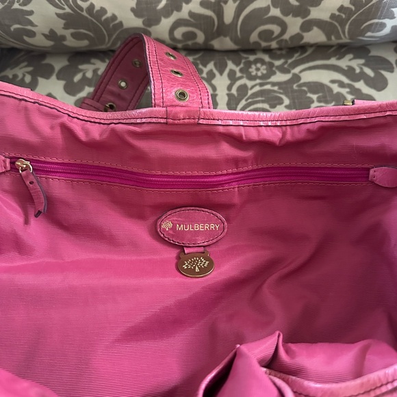 Mulberry Hot Pink Leather Tote Bag - Picture 7 of 15